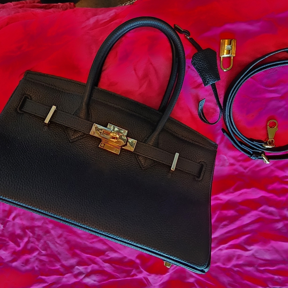 Designer Inspired Bag.East/West tote bag. Longer then average handles